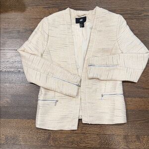 H&M Cream Tweed Jacket